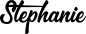 Preview: Stephanie - Schriftzug aus Eichenholz