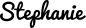 Preview: Stephanie - Schriftzug aus Eichenholz