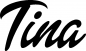 Preview: Tina - Schriftzug aus Eichenholz