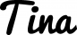 Preview: Tina - Schriftzug aus Eichenholz