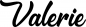Preview: Valerie - Schriftzug aus Eichenholz