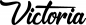Preview: Victoria - Schriftzug aus Eichenholz