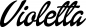 Preview: Violetta - Schriftzug aus Eichenholz