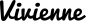 Preview: Vivienne - Schriftzug aus Eichenholz