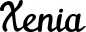 Preview: Xenia - Schriftzug aus Eichenholz