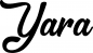 Preview: Yara - Schriftzug aus Eichenholz