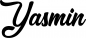 Preview: Yasmin - Schriftzug aus Eichenholz