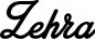 Preview: Zehra - Schriftzug aus Eichenholz