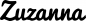 Preview: Zuzanna - Schriftzug aus Eichenholz