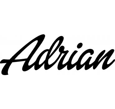 Adrian - Schriftzug aus Birke-Sperrholz