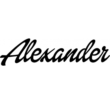 Alexander - Schriftzug aus Birke-Sperrholz