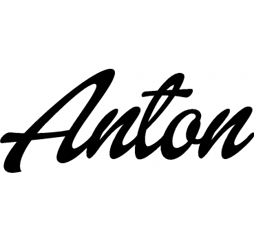 Anton - Schriftzug aus Birke-Sperrholz