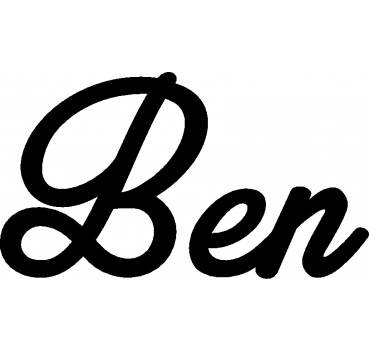 Ben - Schriftzug aus Birke-Sperrholz