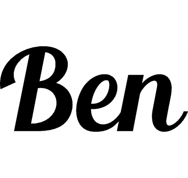 Ben - Schriftzug aus Birke-Sperrholz