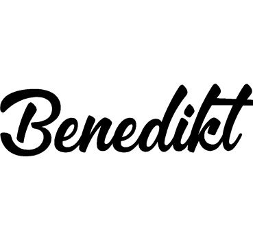 Benedikt - Schriftzug aus Birke-Sperrholz