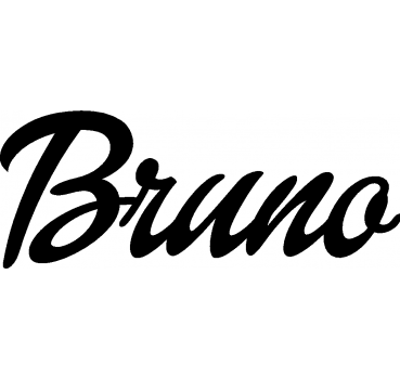 Bruno - Schriftzug aus Birke-Sperrholz