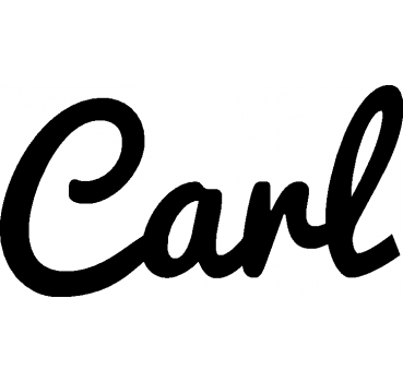 Carl - Schriftzug aus Birke-Sperrholz