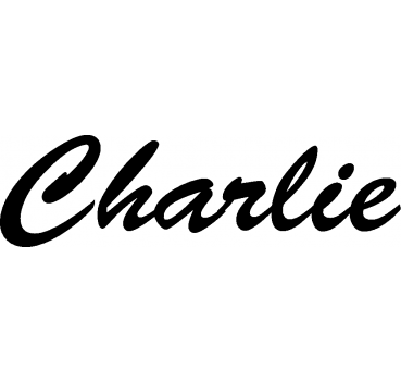 Charlie - Schriftzug aus Birke-Sperrholz