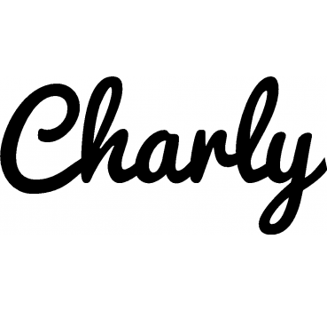Charly - Schriftzug aus Birke-Sperrholz