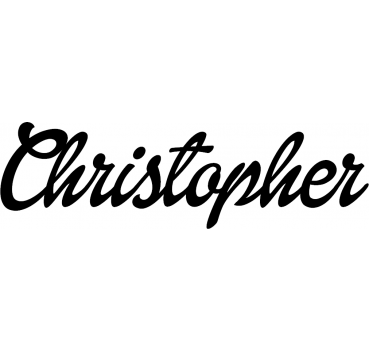 Christopher - Schriftzug aus Birke-Sperrholz