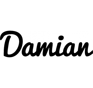Damian - Schriftzug aus Birke-Sperrholz