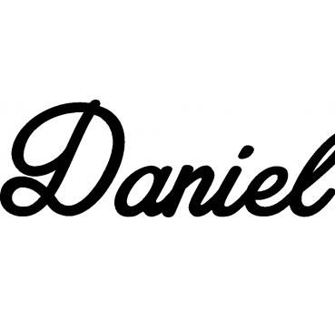 Daniel - Schriftzug aus Birke-Sperrholz