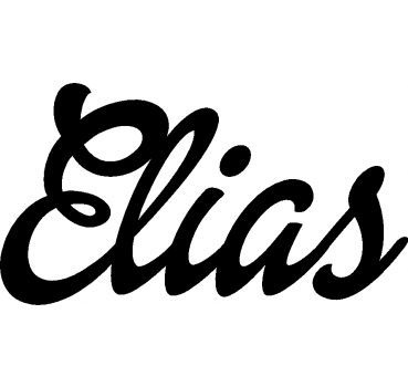 Elias - Schriftzug aus Birke-Sperrholz