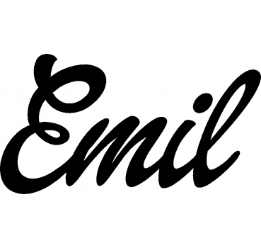 Emil - Schriftzug aus Birke-Sperrholz