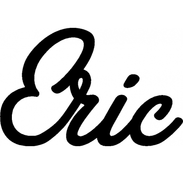 Eric - Schriftzug aus Birke-Sperrholz