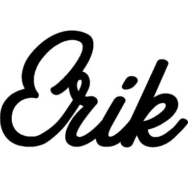 Erik - Schriftzug aus Birke-Sperrholz