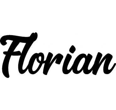 Florian - Schriftzug aus Birke-Sperrholz
