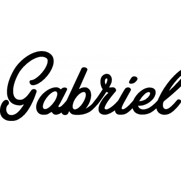 Gabriel - Schriftzug aus Birke-Sperrholz