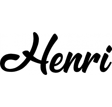 Henri - Schriftzug aus Birke-Sperrholz
