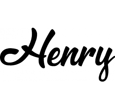Henry - Schriftzug aus Birke-Sperrholz