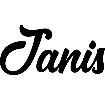 Janis - Schriftzug aus Birke-Sperrholz
