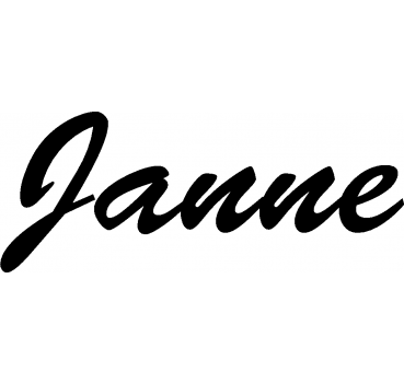 Janne - Schriftzug aus Birke-Sperrholz