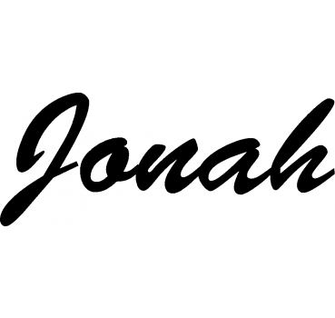 Jonah - Schriftzug aus Birke-Sperrholz