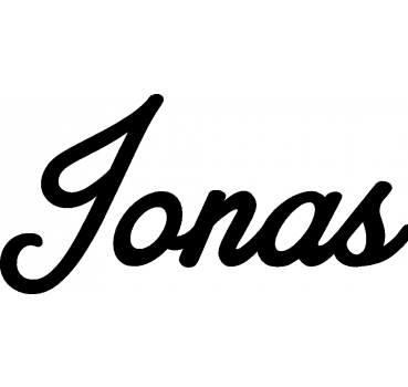 Jonas - Schriftzug aus Birke-Sperrholz