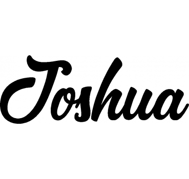Joshua - Schriftzug aus Birke-Sperrholz