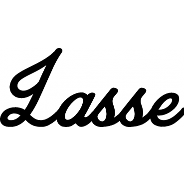 Lasse - Schriftzug aus Birke-Sperrholz