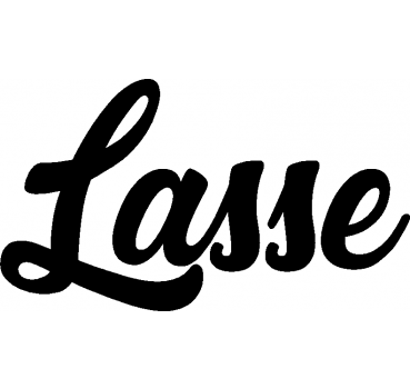 Lasse - Schriftzug aus Birke-Sperrholz