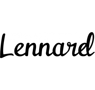 Lennard - Schriftzug aus Birke-Sperrholz