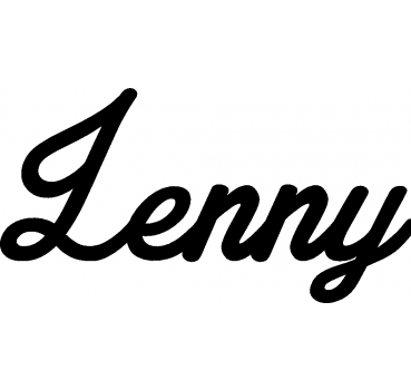 Lenny - Schriftzug aus Birke-Sperrholz