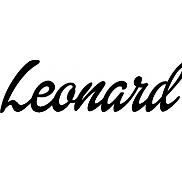 Leonard - Schriftzug aus Birke-Sperrholz