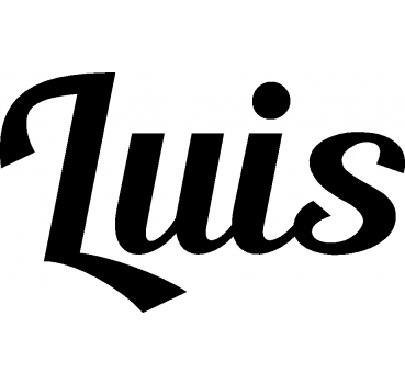 Luis - Schriftzug aus Birke-Sperrholz