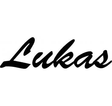 Lukas - Schriftzug aus Birke-Sperrholz