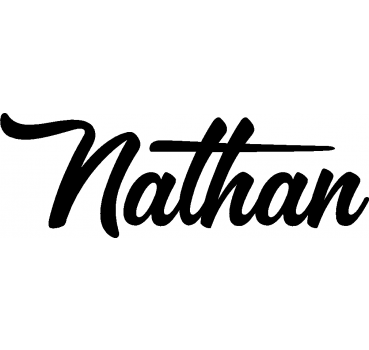 Nathan - Schriftzug aus Birke-Sperrholz