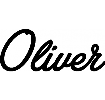 Oliver - Schriftzug aus Birke-Sperrholz