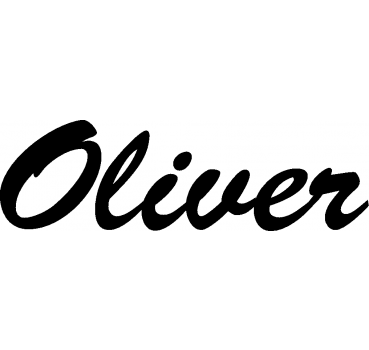 Oliver - Schriftzug aus Birke-Sperrholz