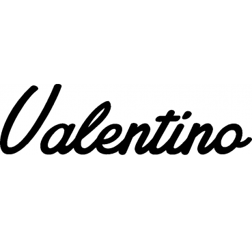 Valentino - Schriftzug aus Birke-Sperrholz